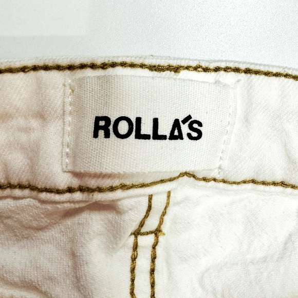 𝅺ROLLA'S Jeans Dallas Low Bootcut Lowrise Slim White SZ 29 NEW! - Picture 9 of 16